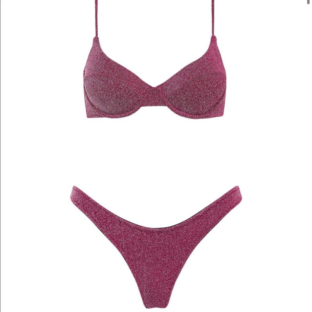Triangl Swimwear Glittery Pink Bikini